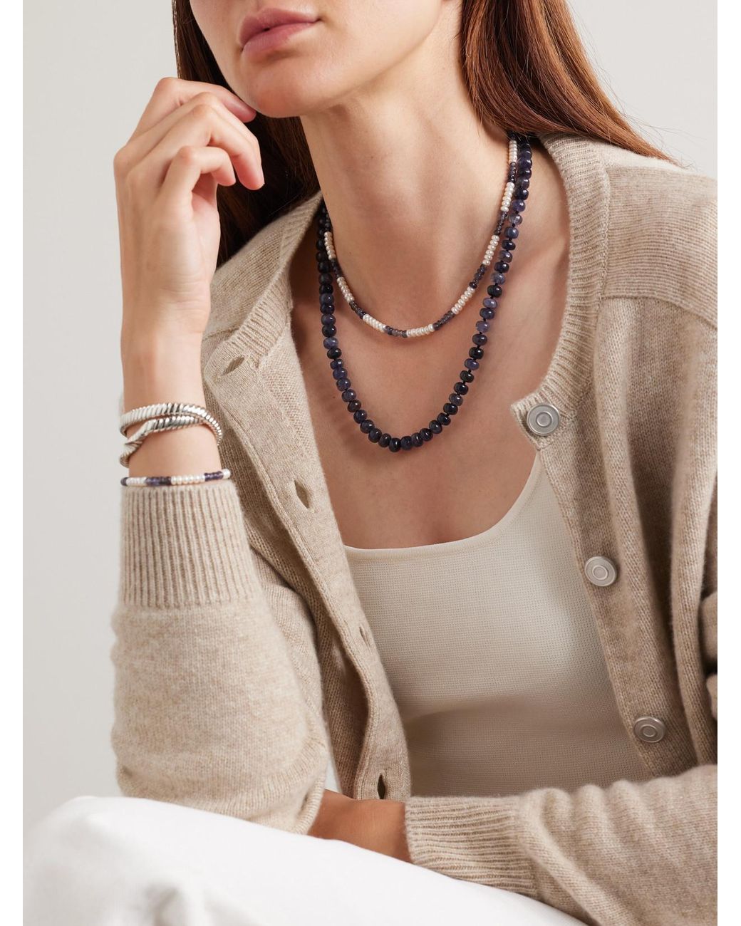 Loren Stewart Natural Valentine Iolite Necklace