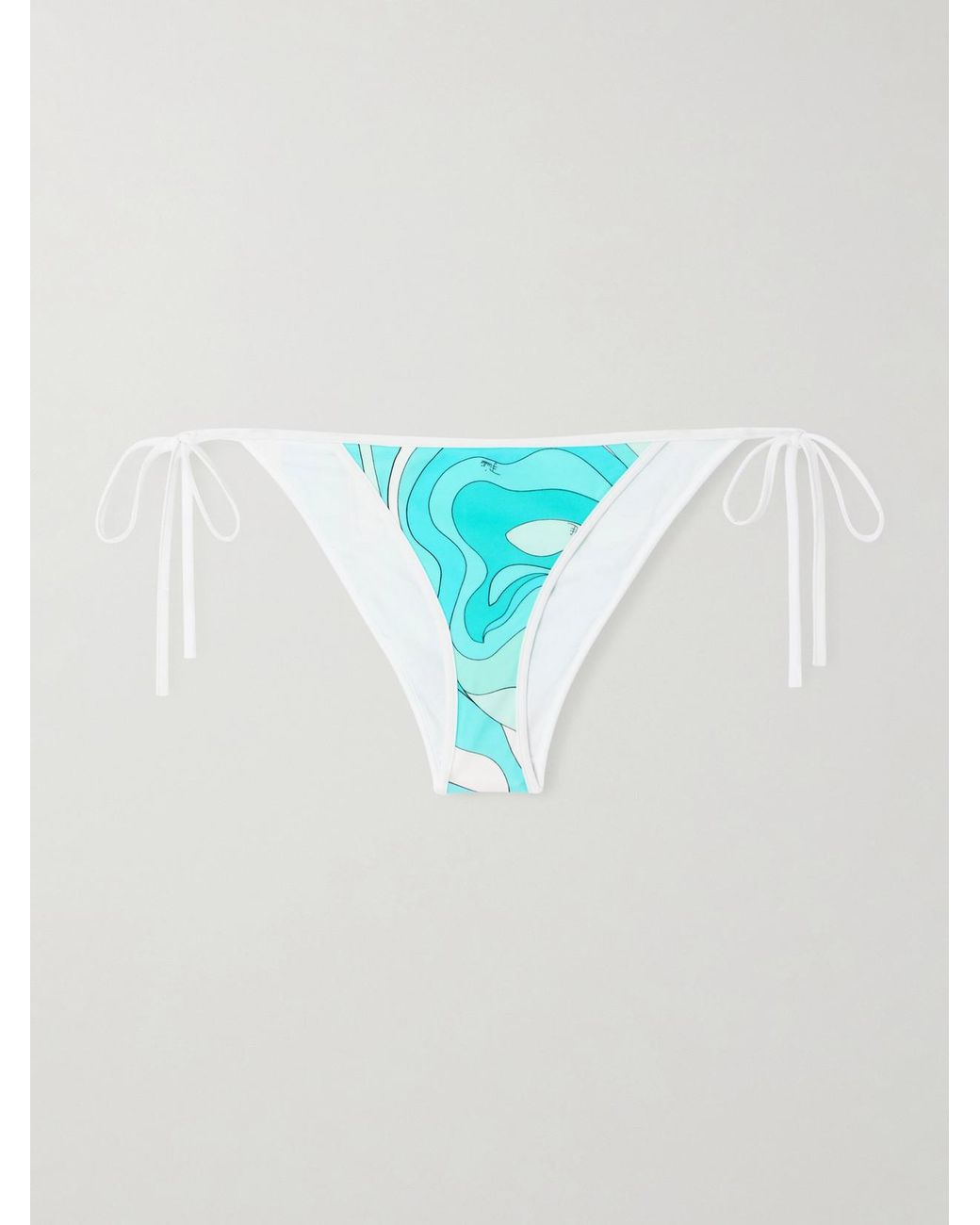Emilio Pucci Blue Printed Bikini Briefs
