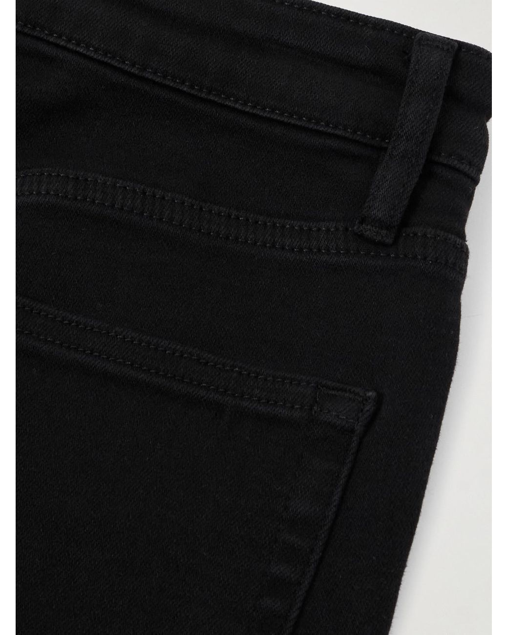 FRAME Black Pencil Super Stretch Mid-Rise Skinny Jeans