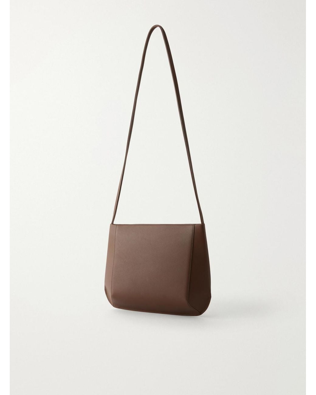 Faune White Loge Leather Shoulder Bag