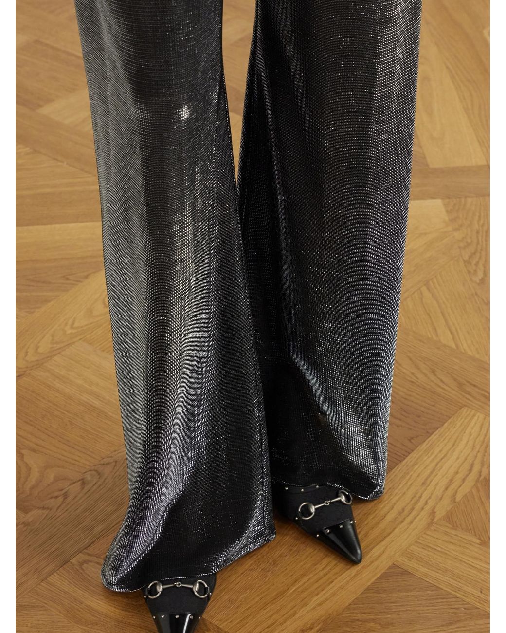 Gucci Black Wide-Leg Jersey Pants