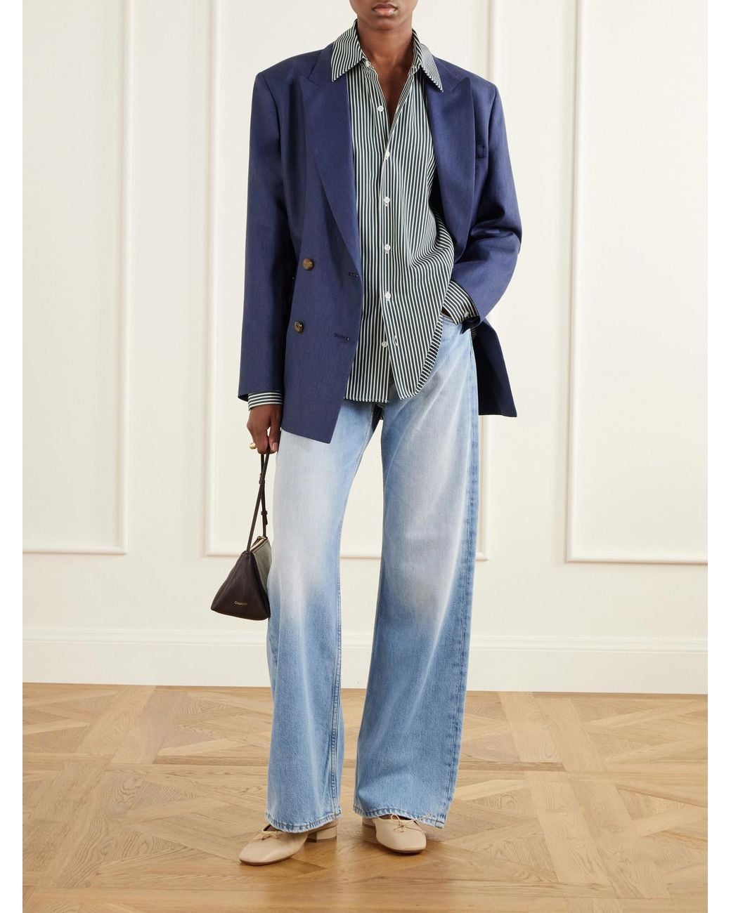 Comme Si Blue La Shirt Classica Cotton-Poplin Shirt
