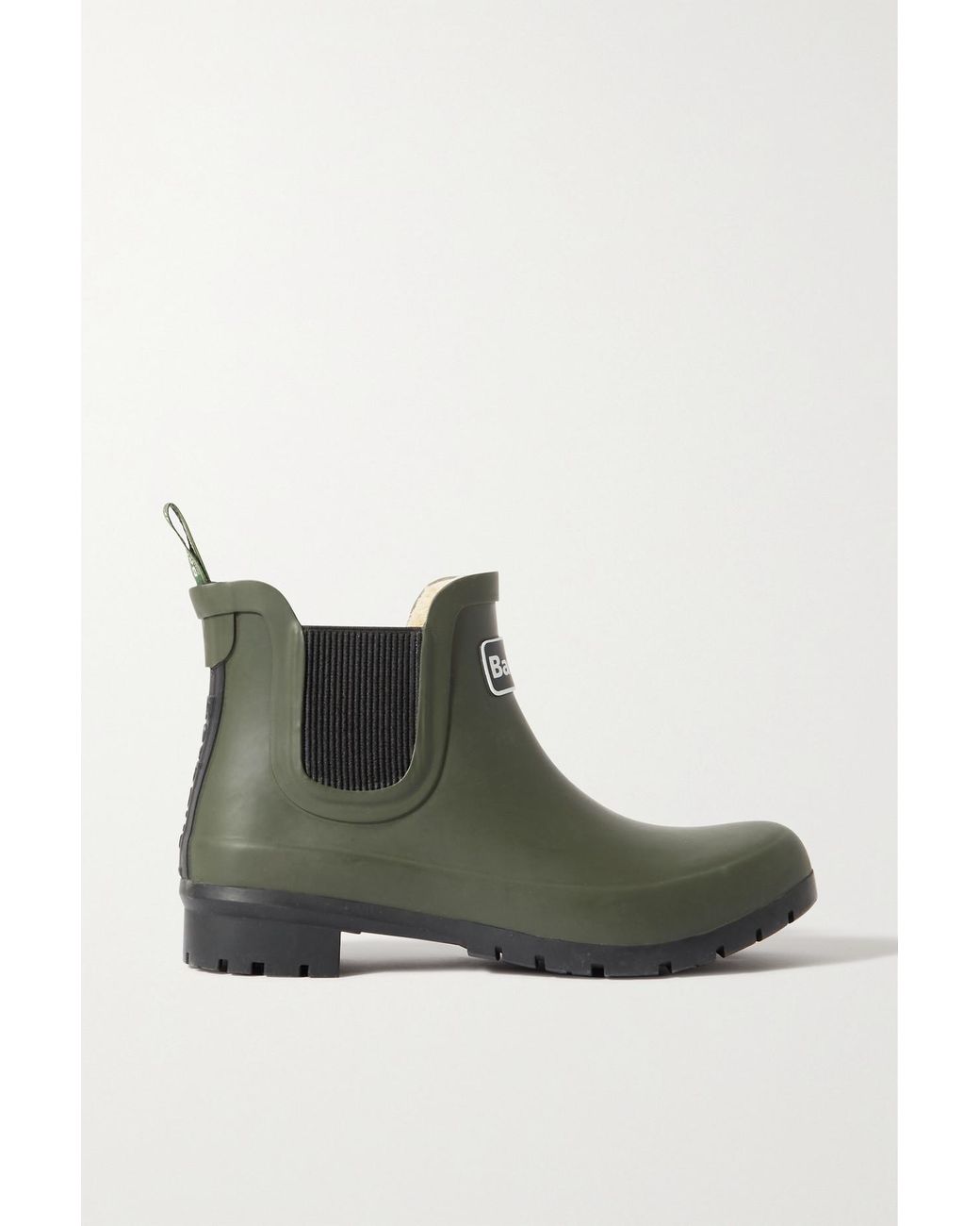 Barbour Speyside Faux Fur lined Rubber Rain Boots in Green Lyst UK