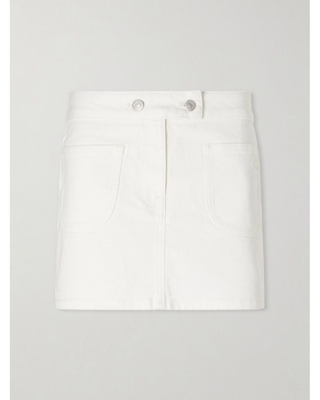 Courreges White Denim Mini Skirt