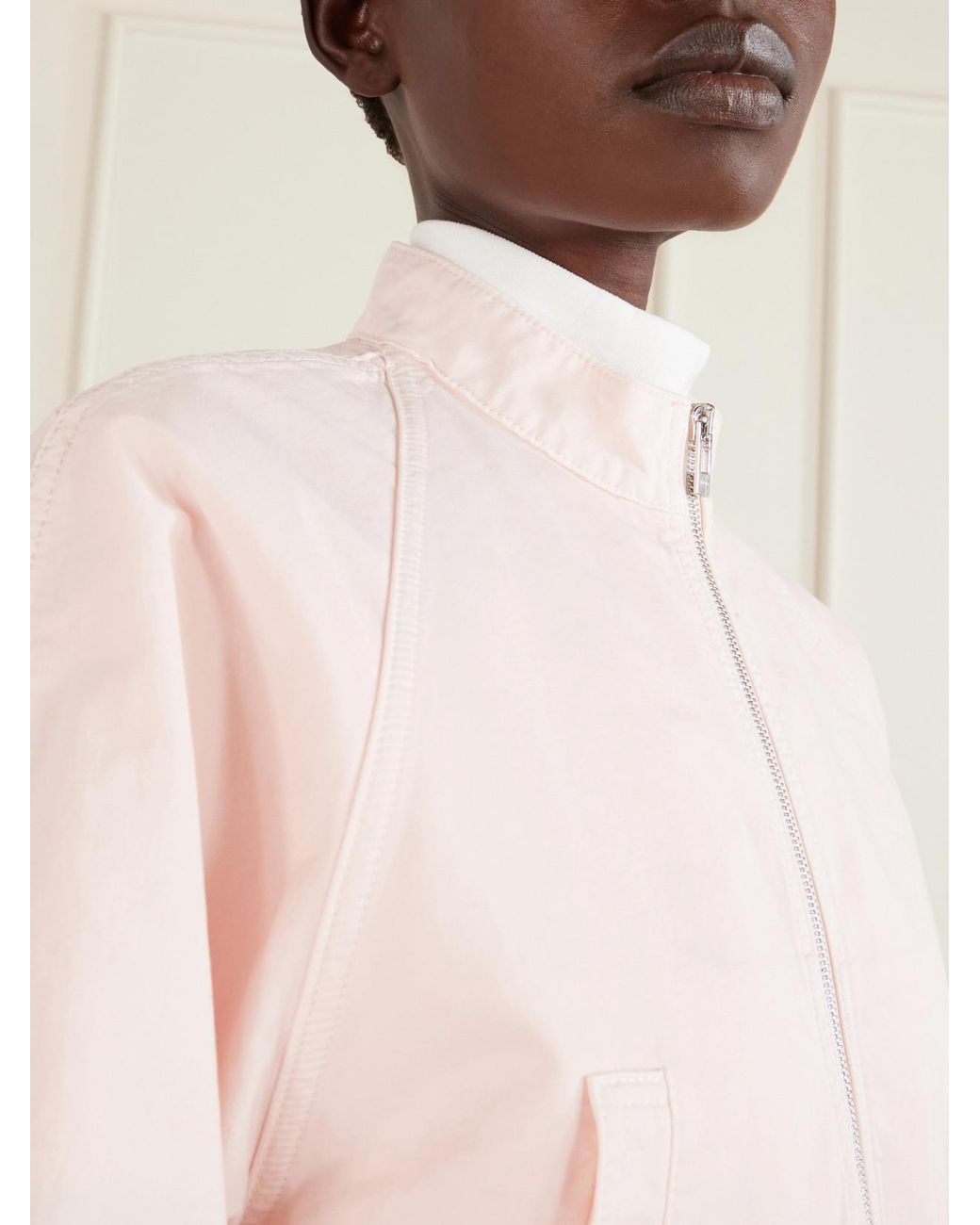 Alaïa Pink Cotton Denim Jacket