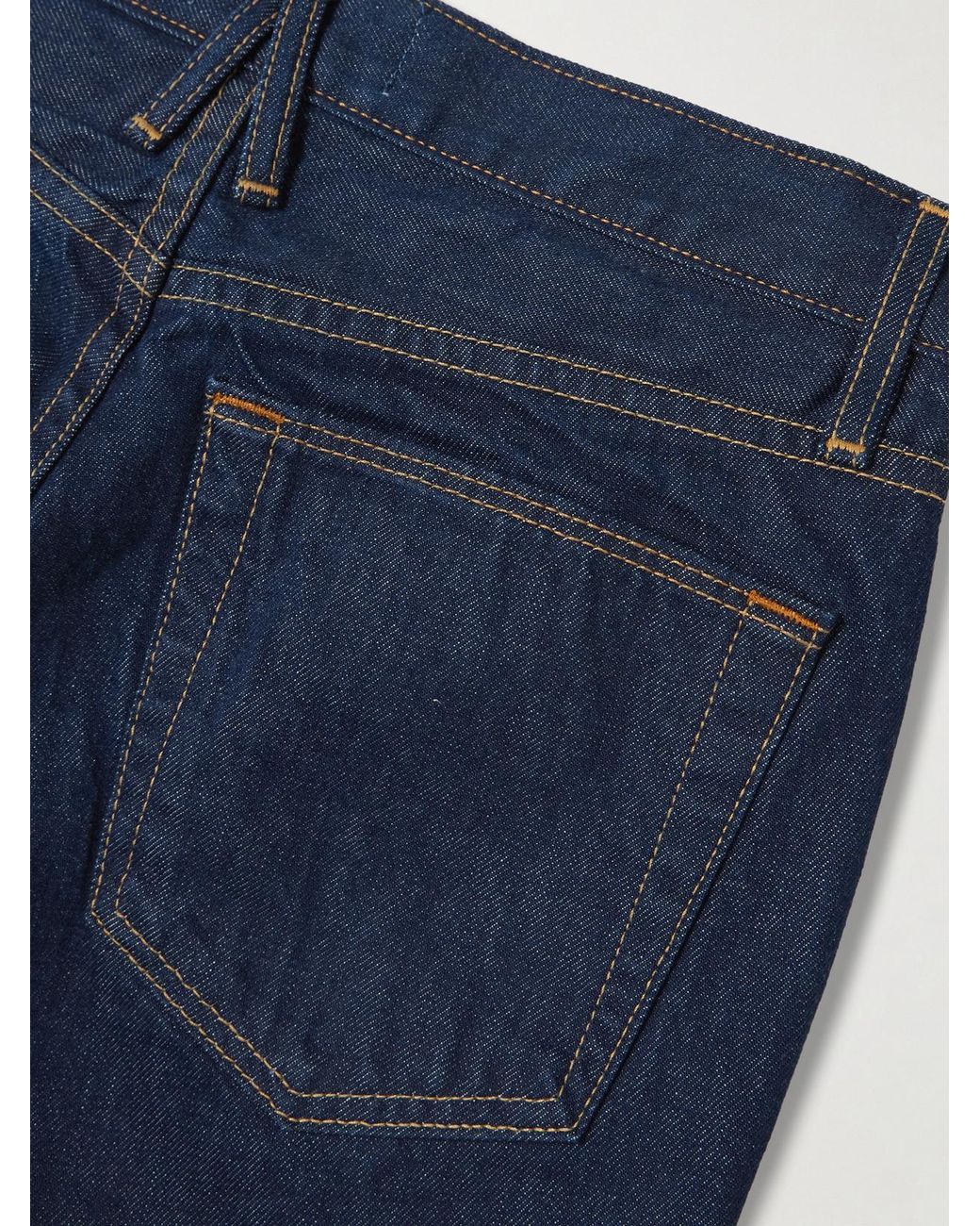 SLVRLAKE Denim Blue Isabel Low-Rise Slim-Fit Jeans