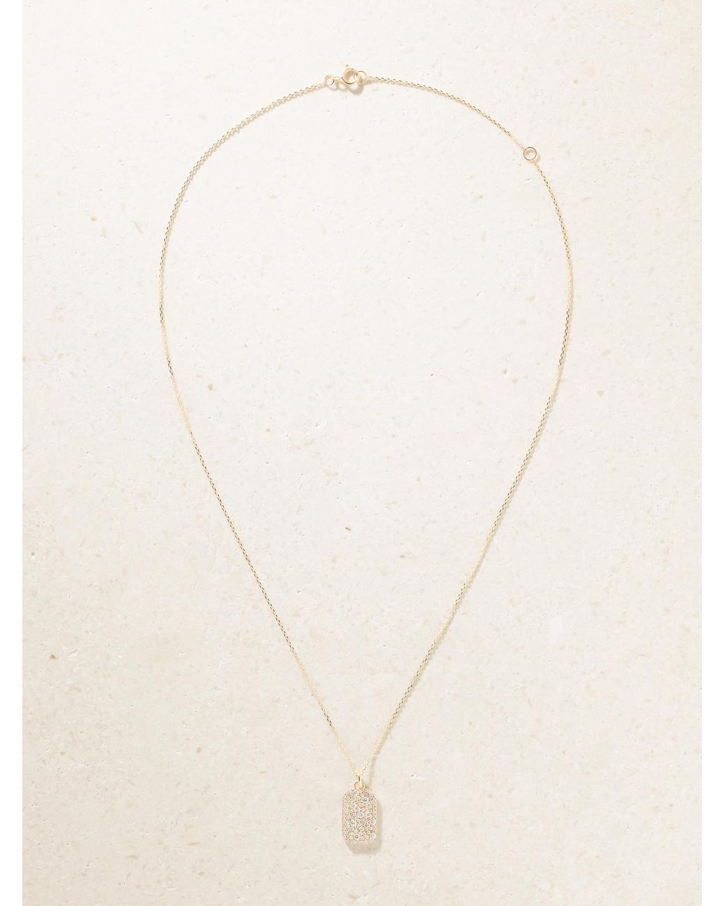 STONE AND STRAND Natural Hold Me 14-Karat Diamond Necklace