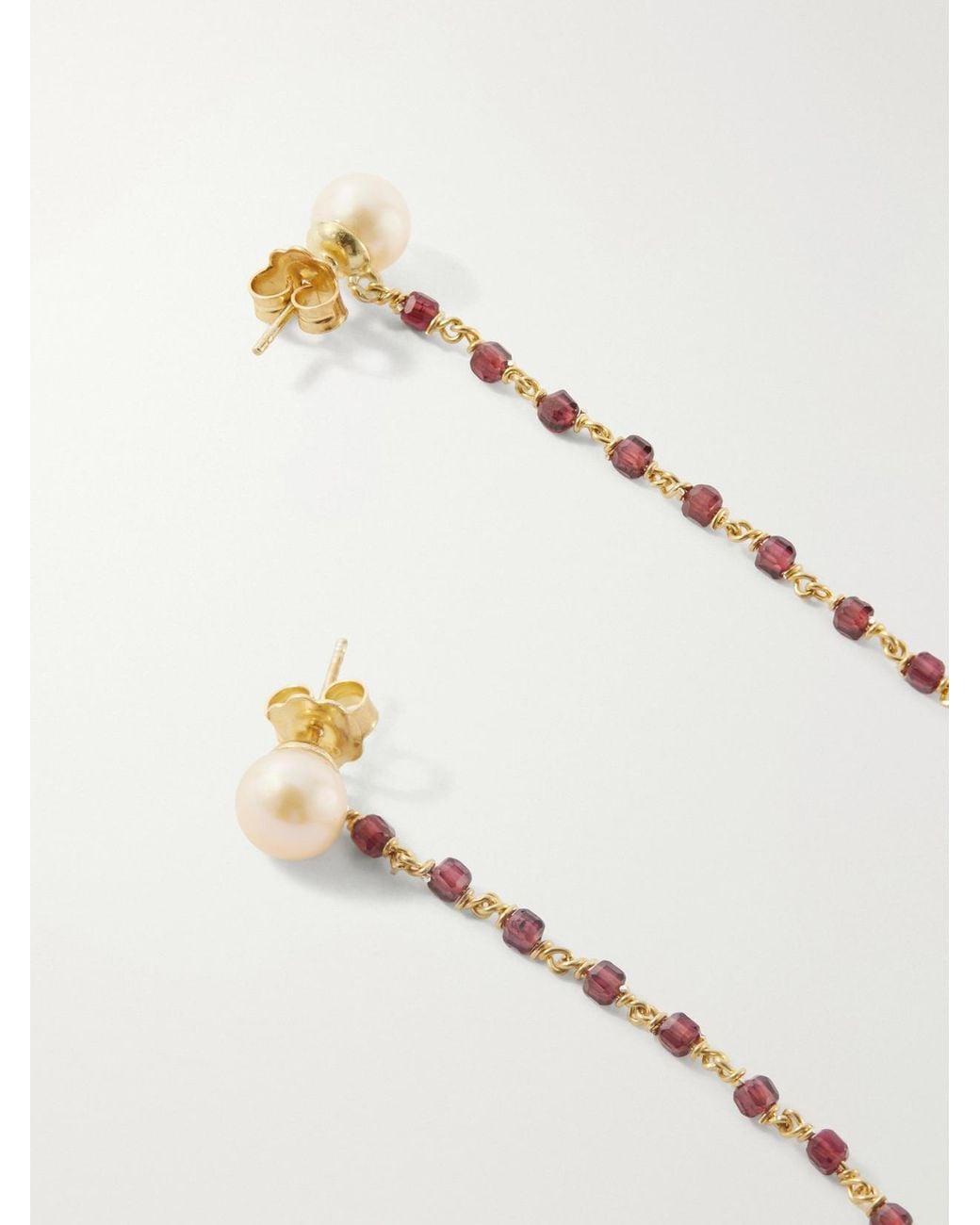 Le Sundial Natural Deep Intimate-Plated Sterling And Pearl Earrings