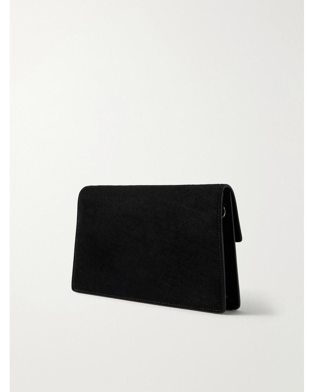 Metier Black Parallel 22 Small Suede Shoulder Bag