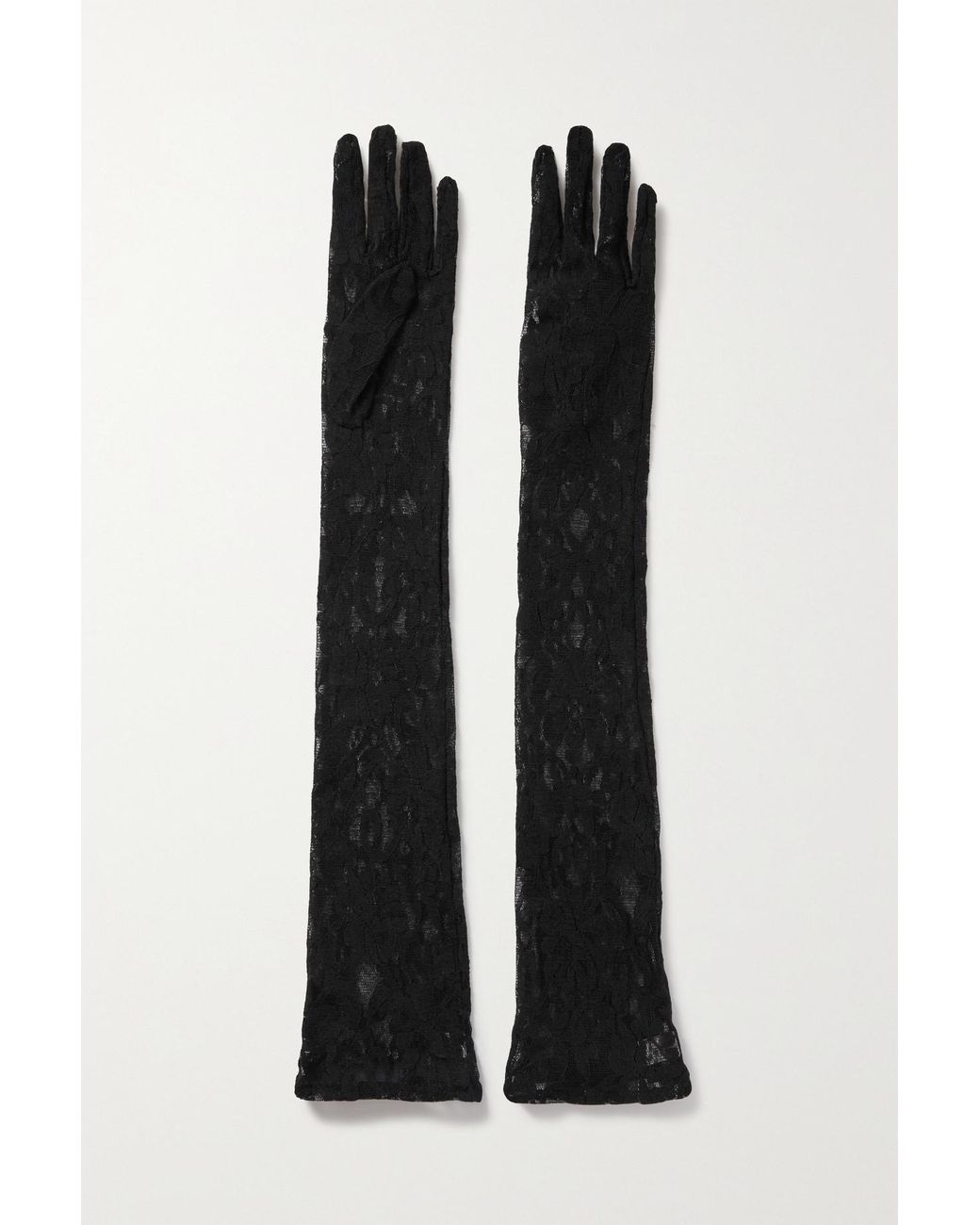 Gucci Aurora Lace Gloves in Black Lyst UK