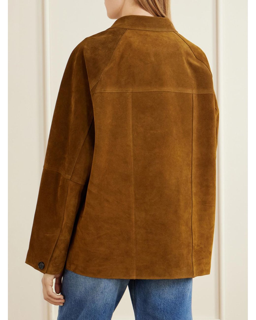 Studio Nicholson Brown Bowe Suede Jacket