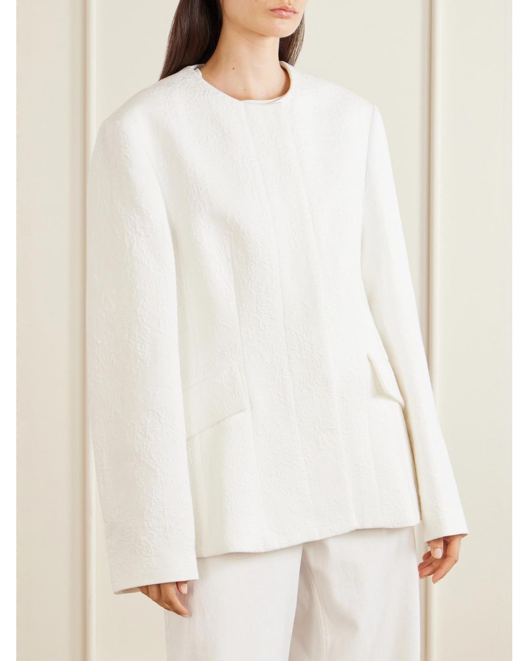 Totême Natural Cotton-Jacquard Jacket