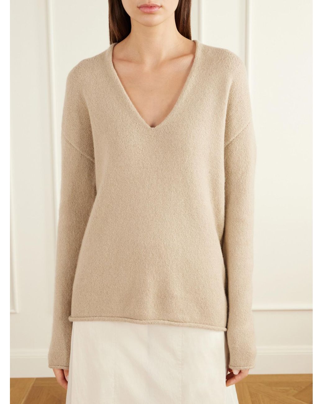 Lauren Manoogian Natural Alpaca And Cashmere-Blend Sweater