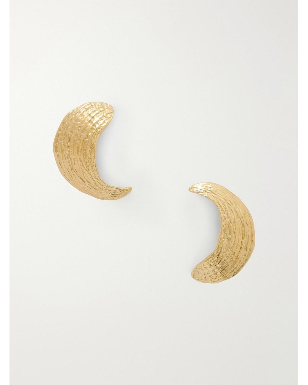 YSSO Natural Broken Shell-Plated Earrings