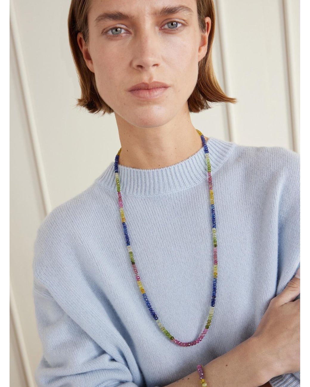 JIA JIA Natural Arizona Jumbo 14-Karat Sapphire Necklace