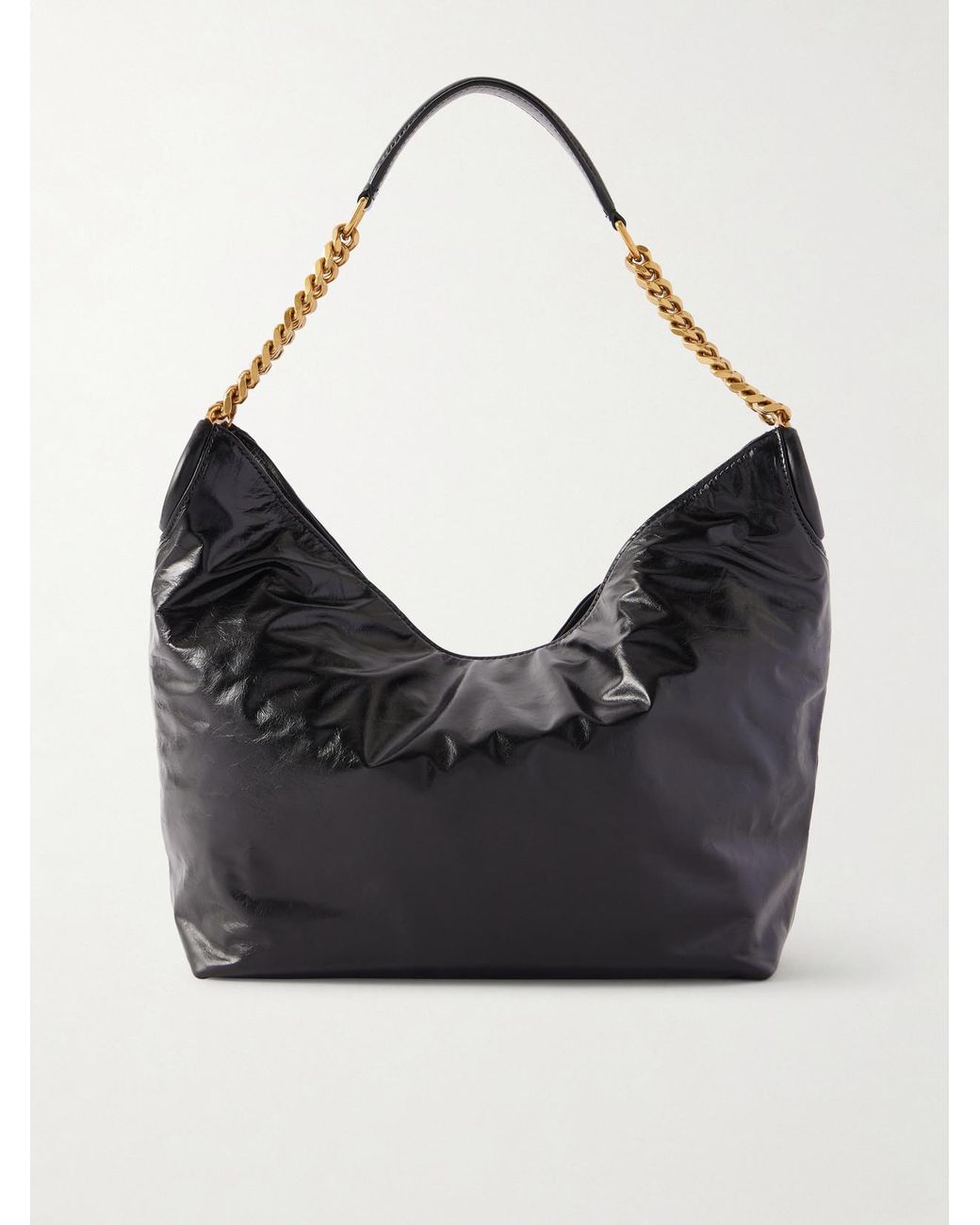 Saint Laurent Black Hortense Leather Shoulder Bag