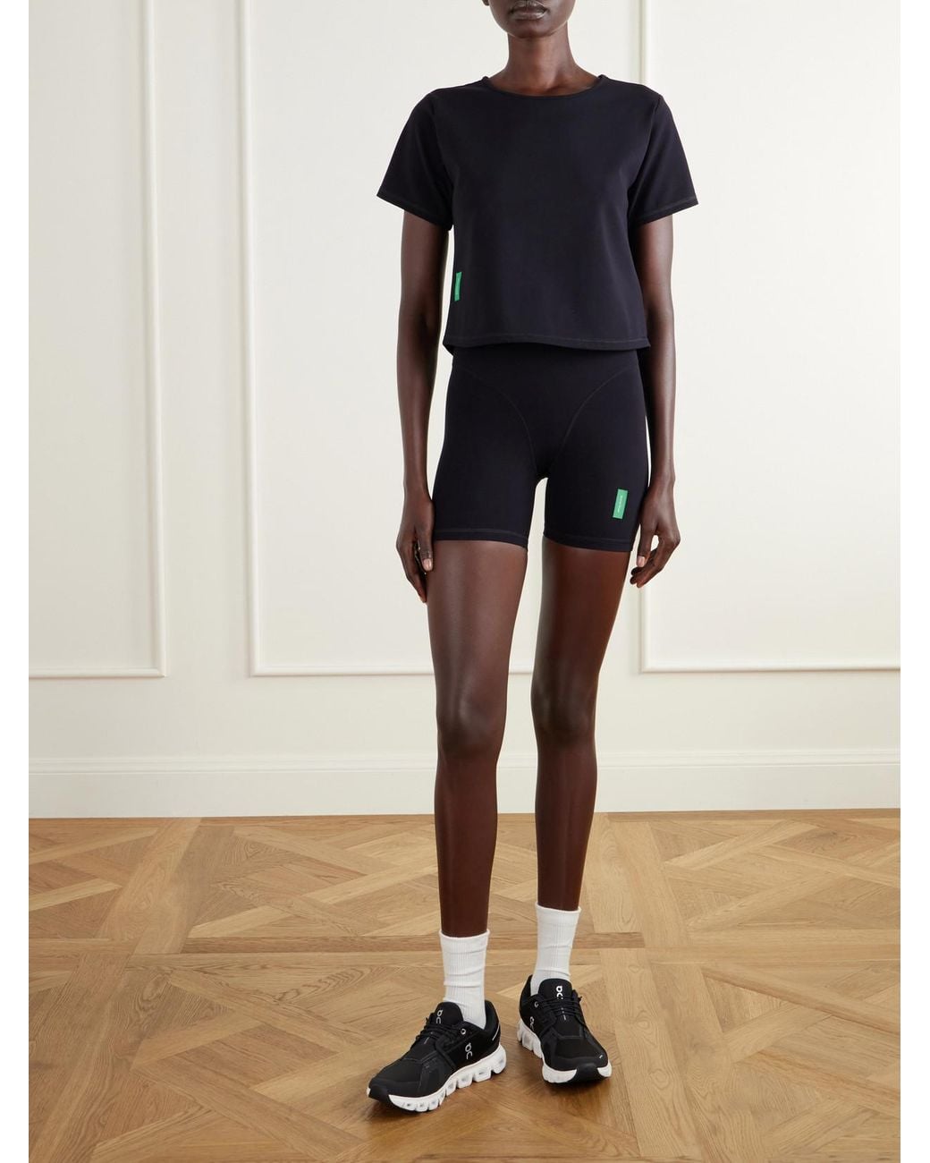 District Vision Blue Logo-Appliquéd 5' Stretch-Knit Shorts