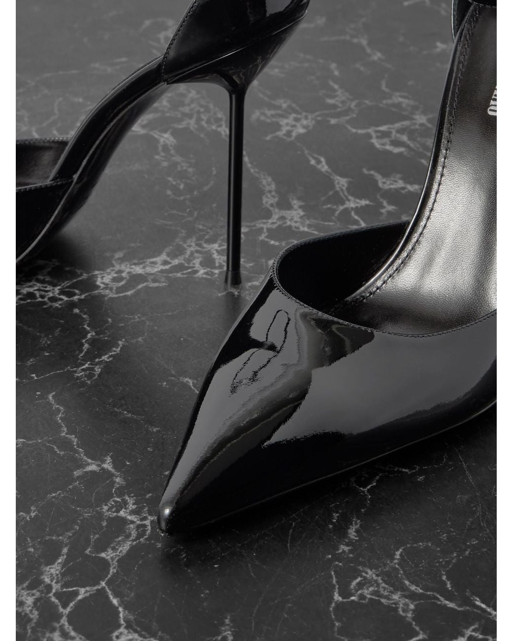 Paris Texas Black Lidia 105 Patent-Leather Pumps