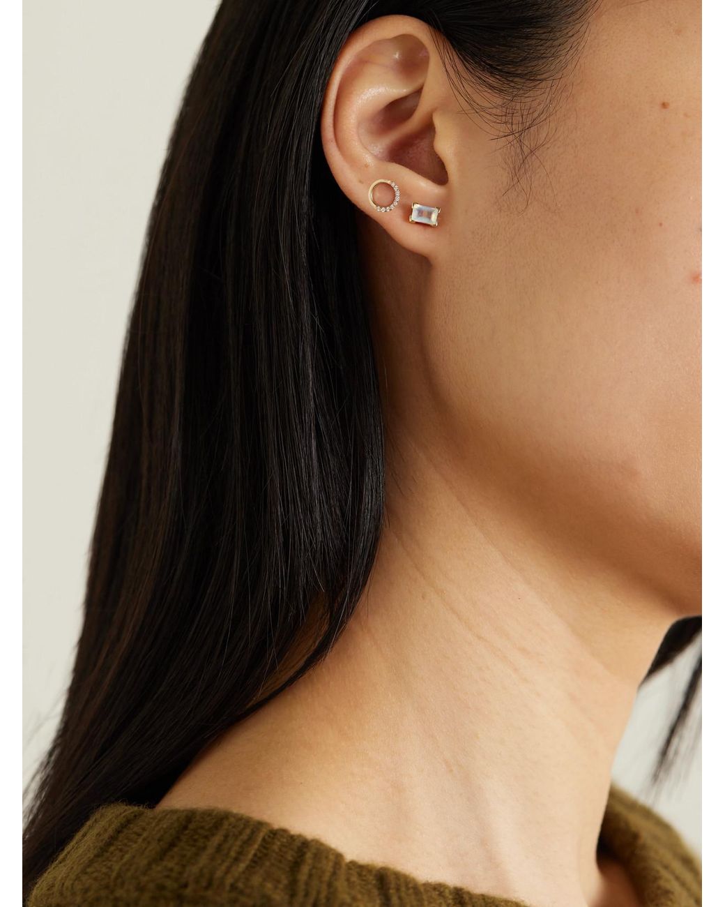 Melissa Joy Manning Natural 14-Karat Recycled Aquamarine Earrings