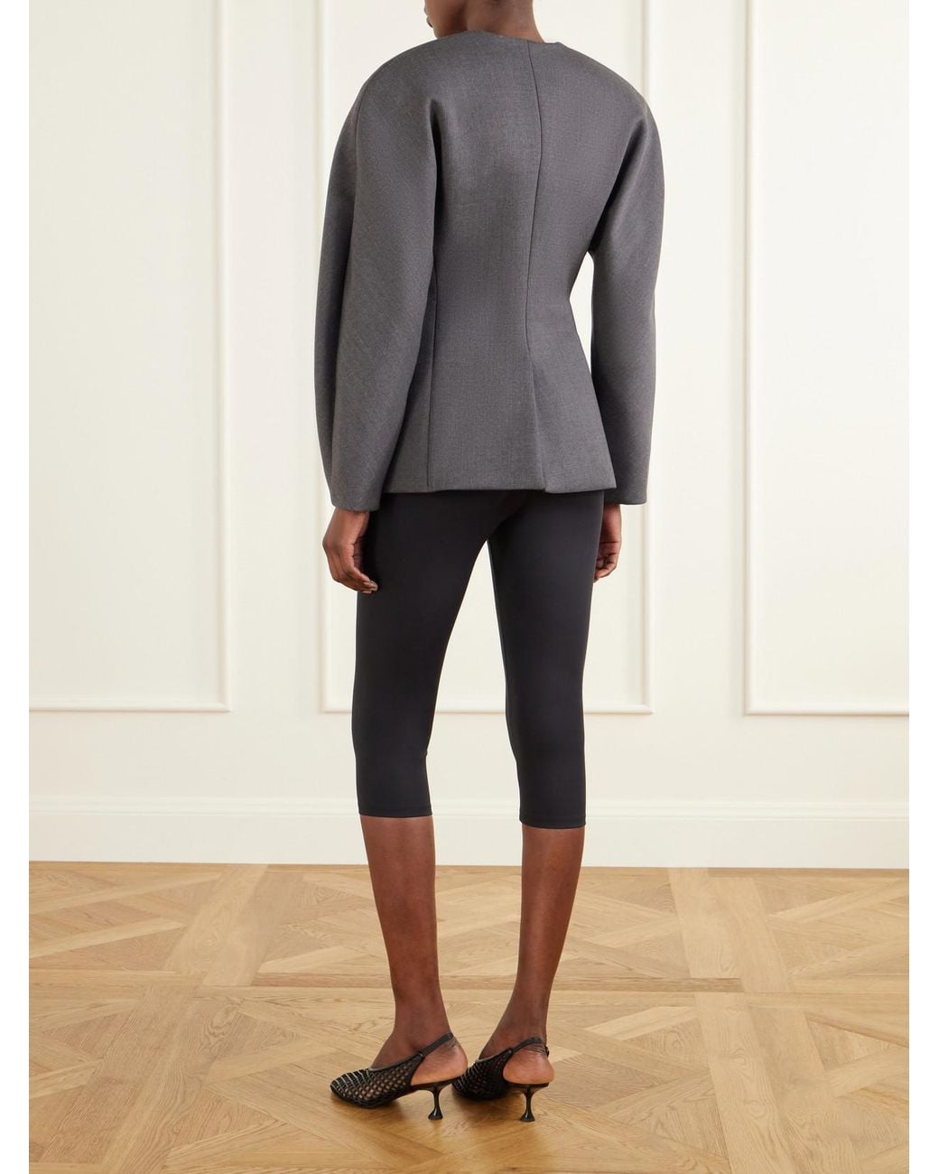 Jacquemus Gray La Veste Ovalo Drill Blazer