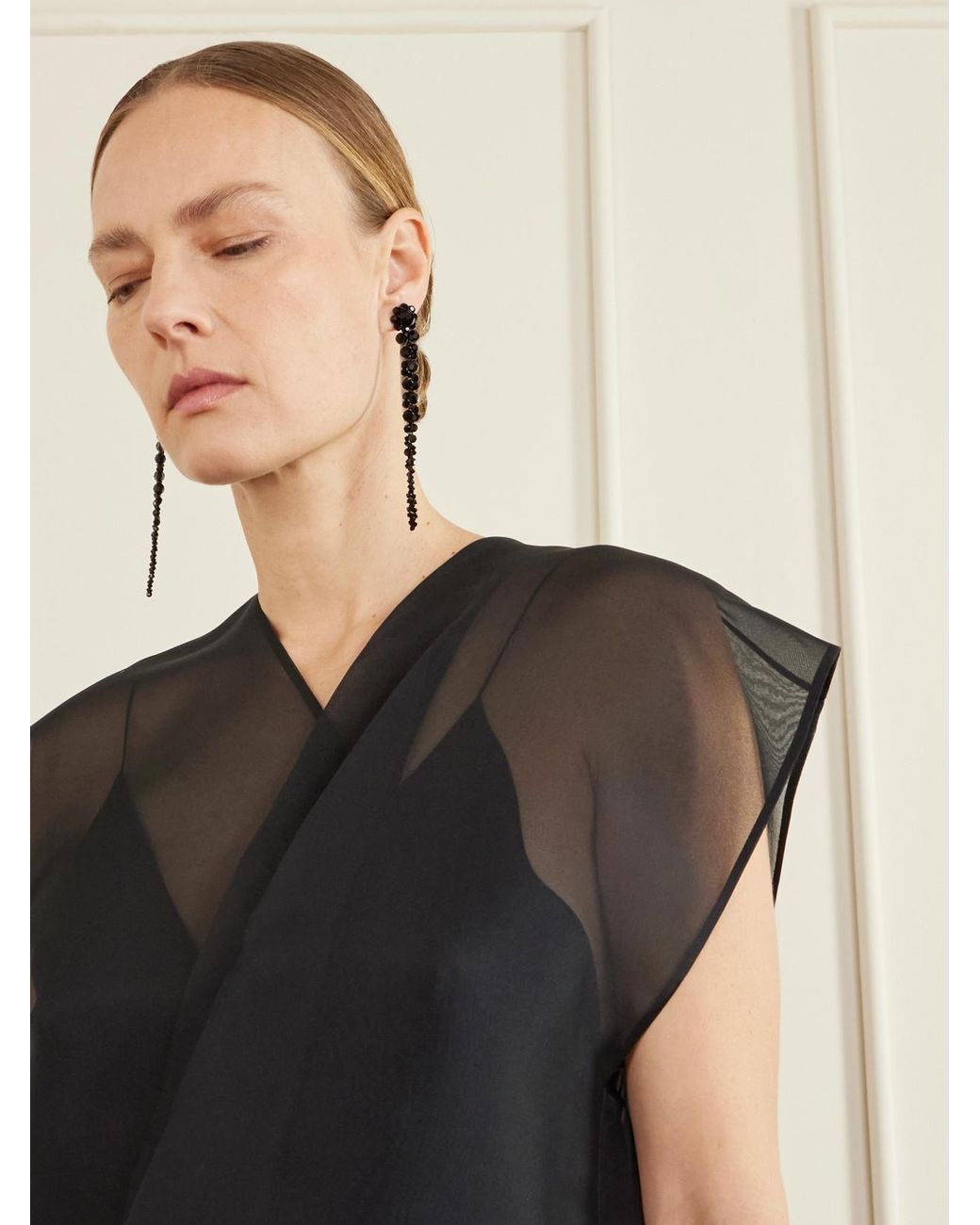 Simone Rocha Natural Drip Ohrringe Mit Kristallen Und Goldfarbenen Details