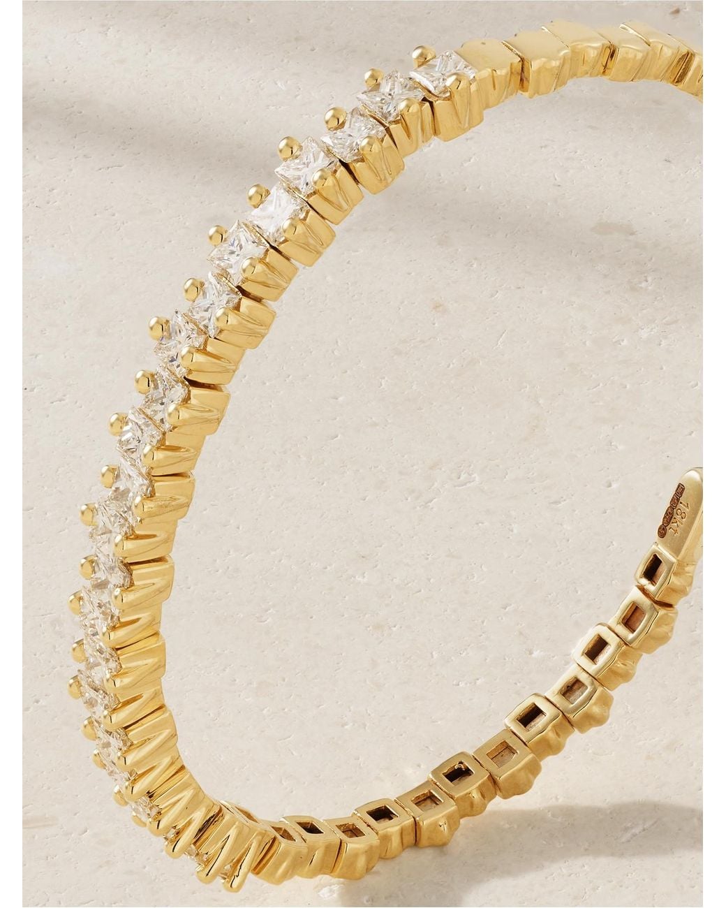 Suzanne Kalan Natural 18-Karat Diamond Bangle