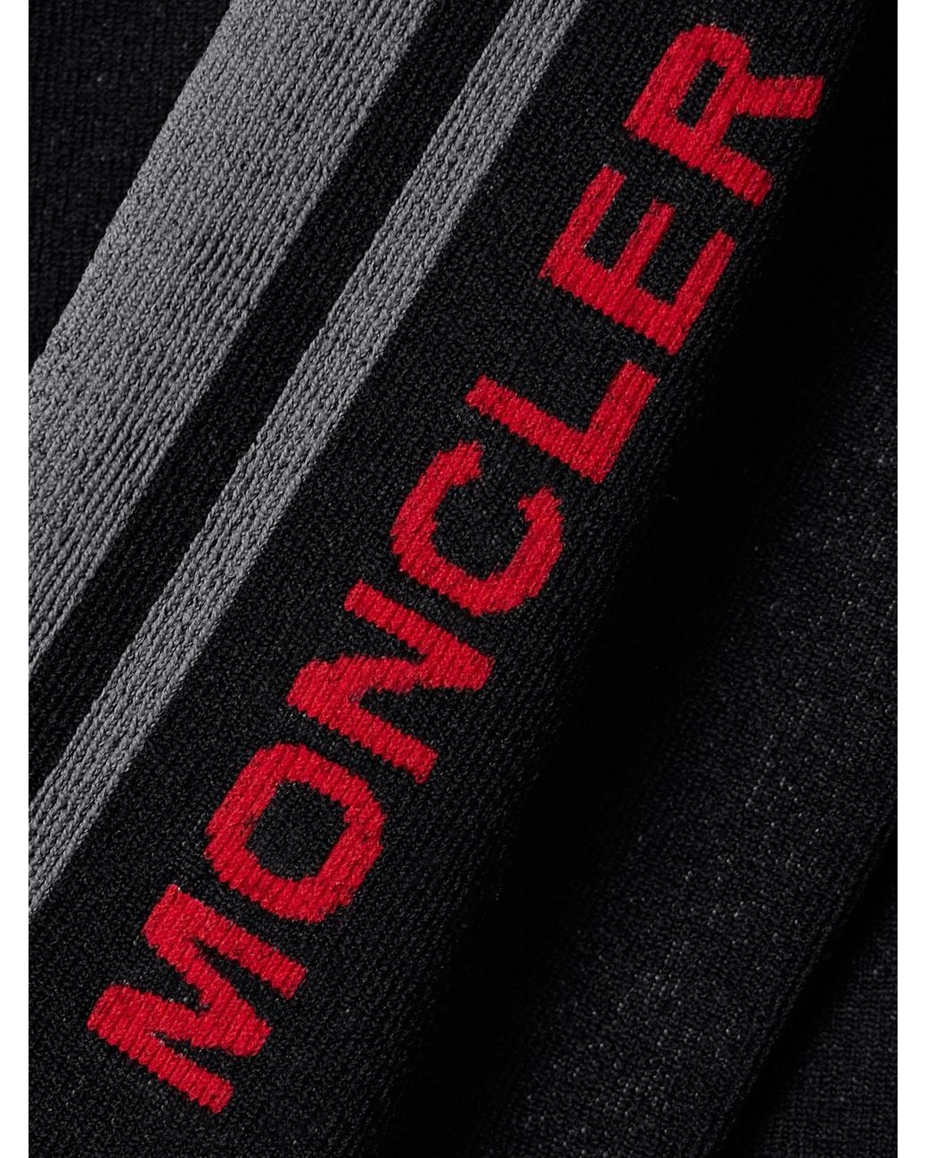 Moncler Black Stretch-Knit Base Layer