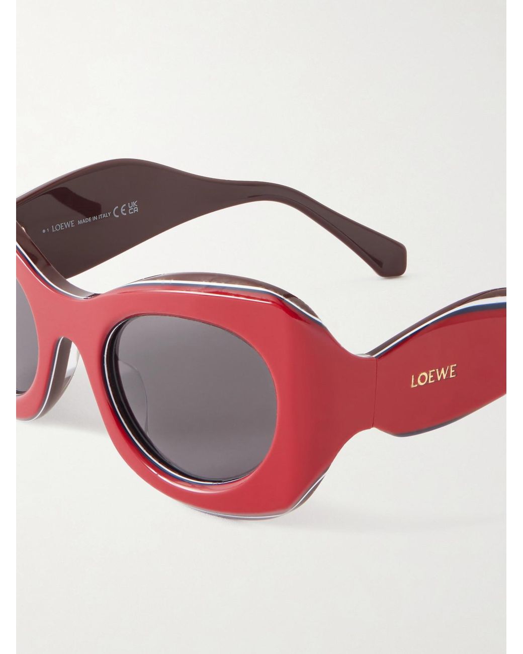 Loewe Red Paula's Ibiza D-Frame Acetate Sunglasses