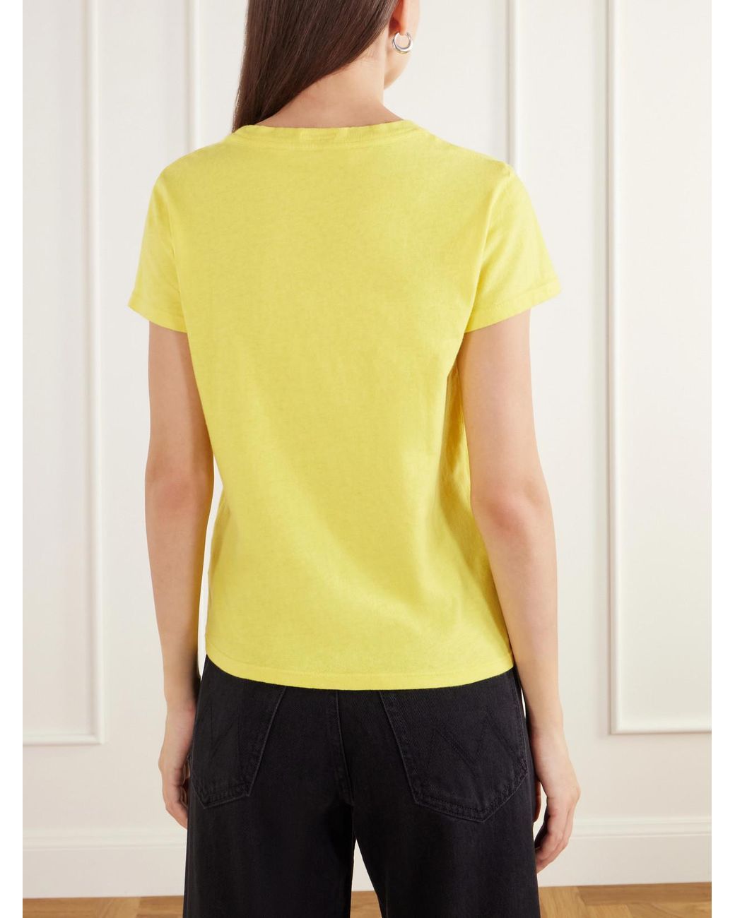 Mother Yellow The Lil Goodie Goodie Printed Cotton-Jersey T-Shirt