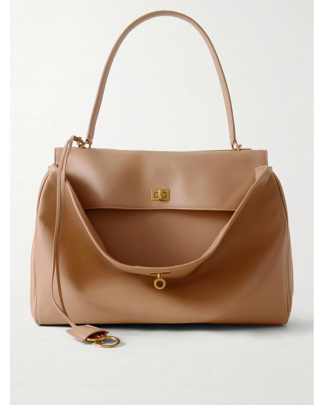 Balenciaga Brown Rodeo Large Leather Shoulder Bag