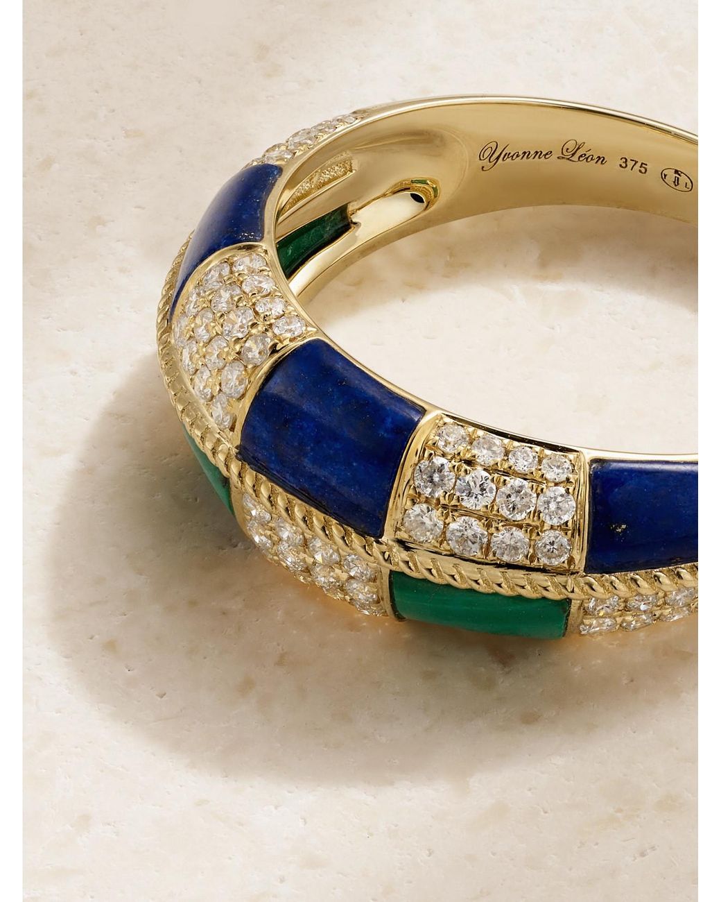 Yvonne Léon Natural Alliance 9-Karat Multi-Stone Ring