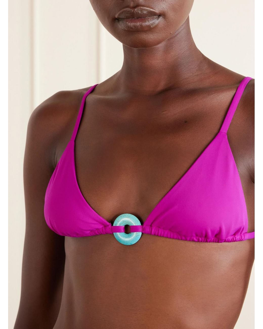 SARA CRISTINA Pink Embellished Bikini
