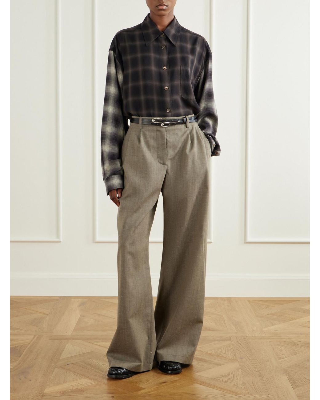 Our Legacy Black Favourite Checked Tencel Lyocell Shirt