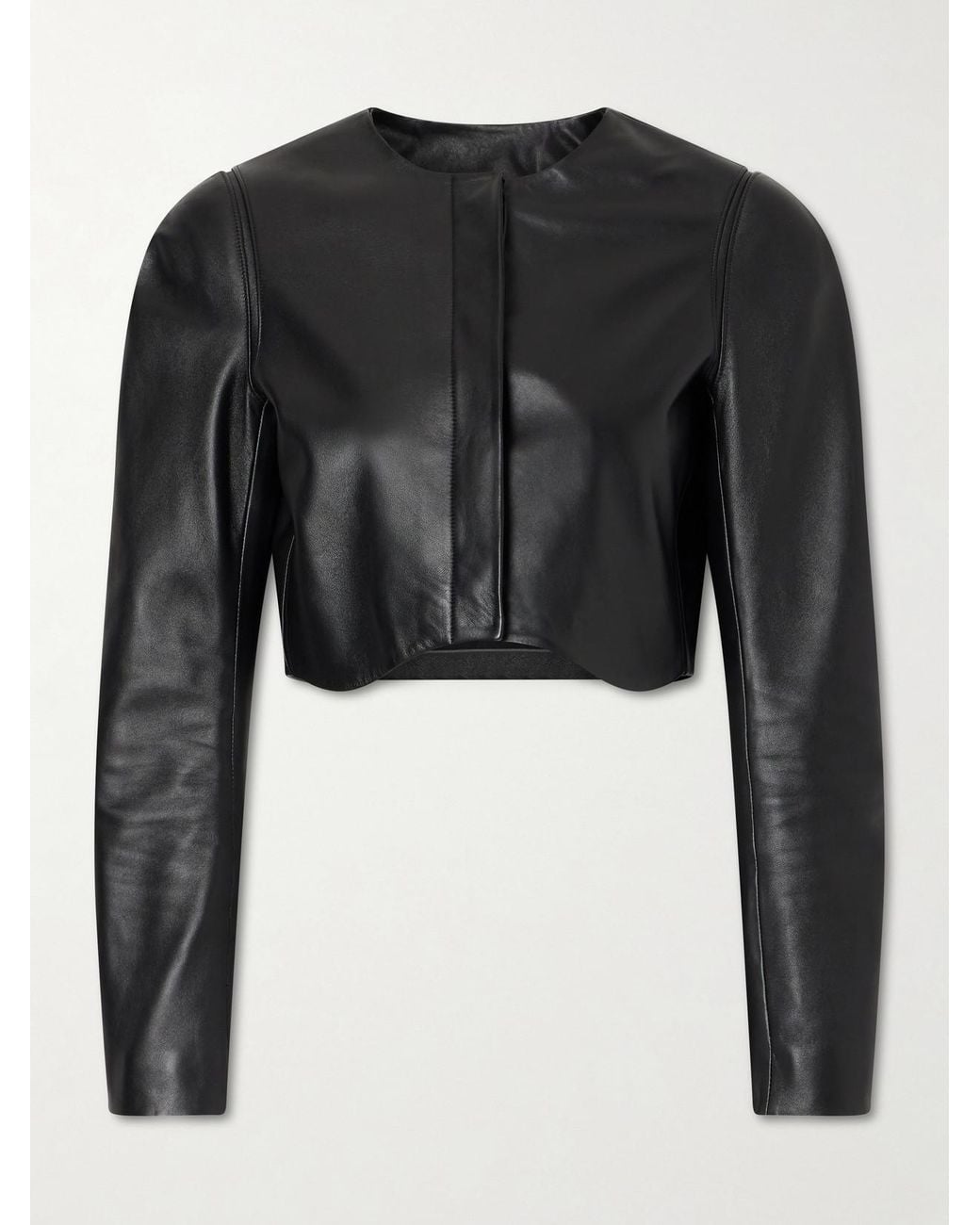 Alaïa Black Leather Biker Jacket