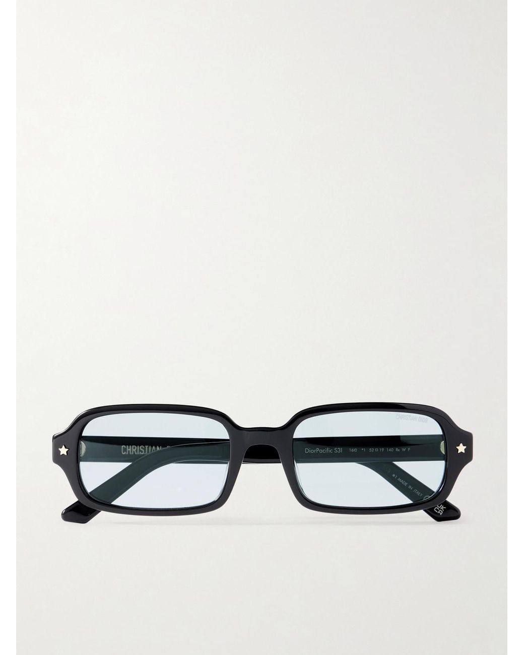 Dior Black Diorpacific S3I Rectangular-Frame Acetate Sunglasses