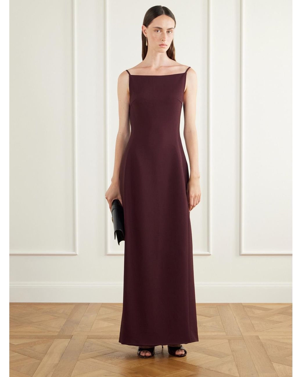 FFORME Purple Lorena Crepe Maxi Dress