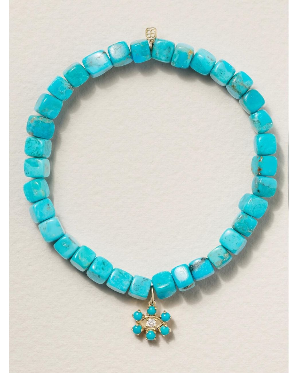 Sydney Evan Blue Eye 14-Karat Bracelet