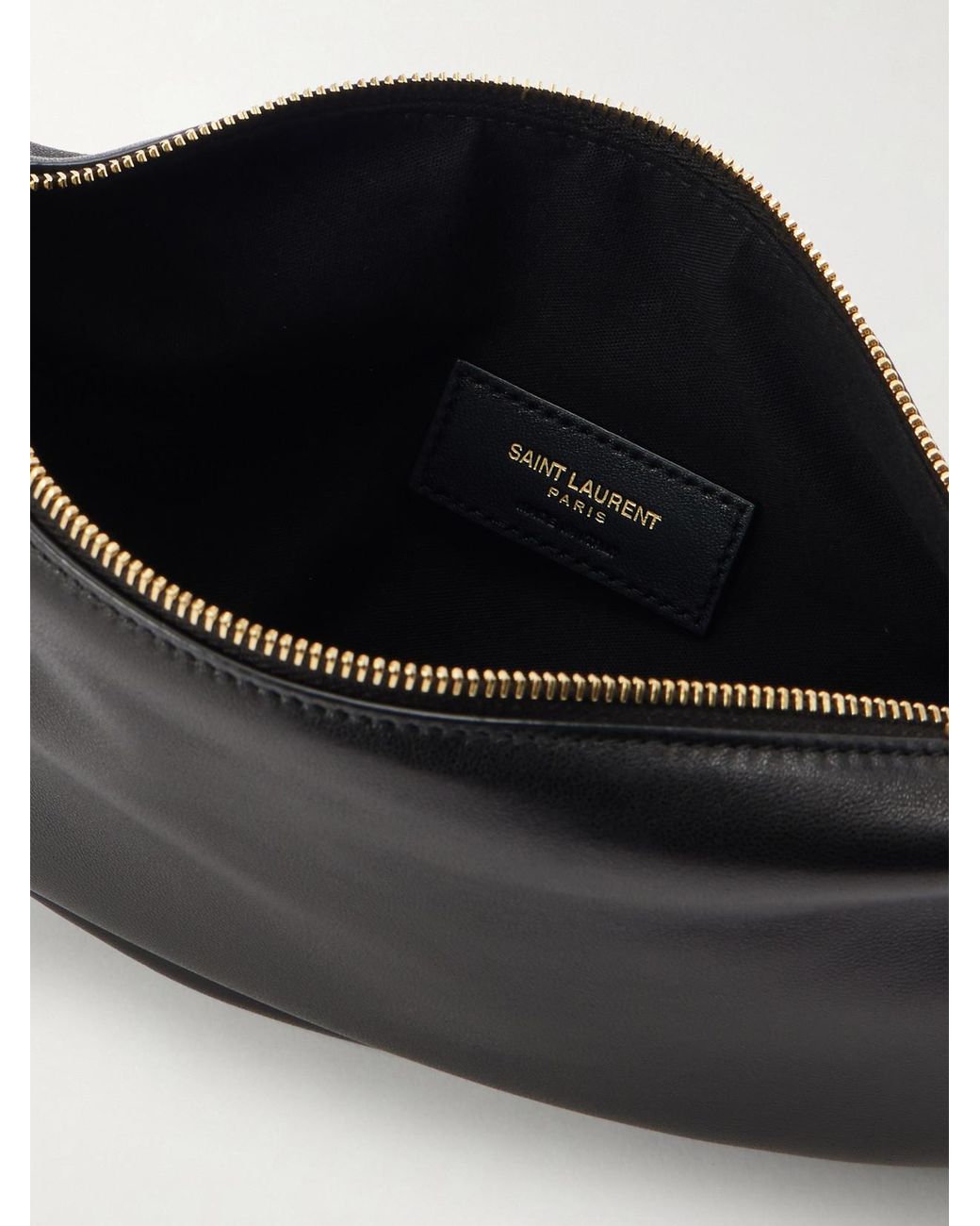 Saint Laurent Black Amalia Mini Leather Top-Handle Bag