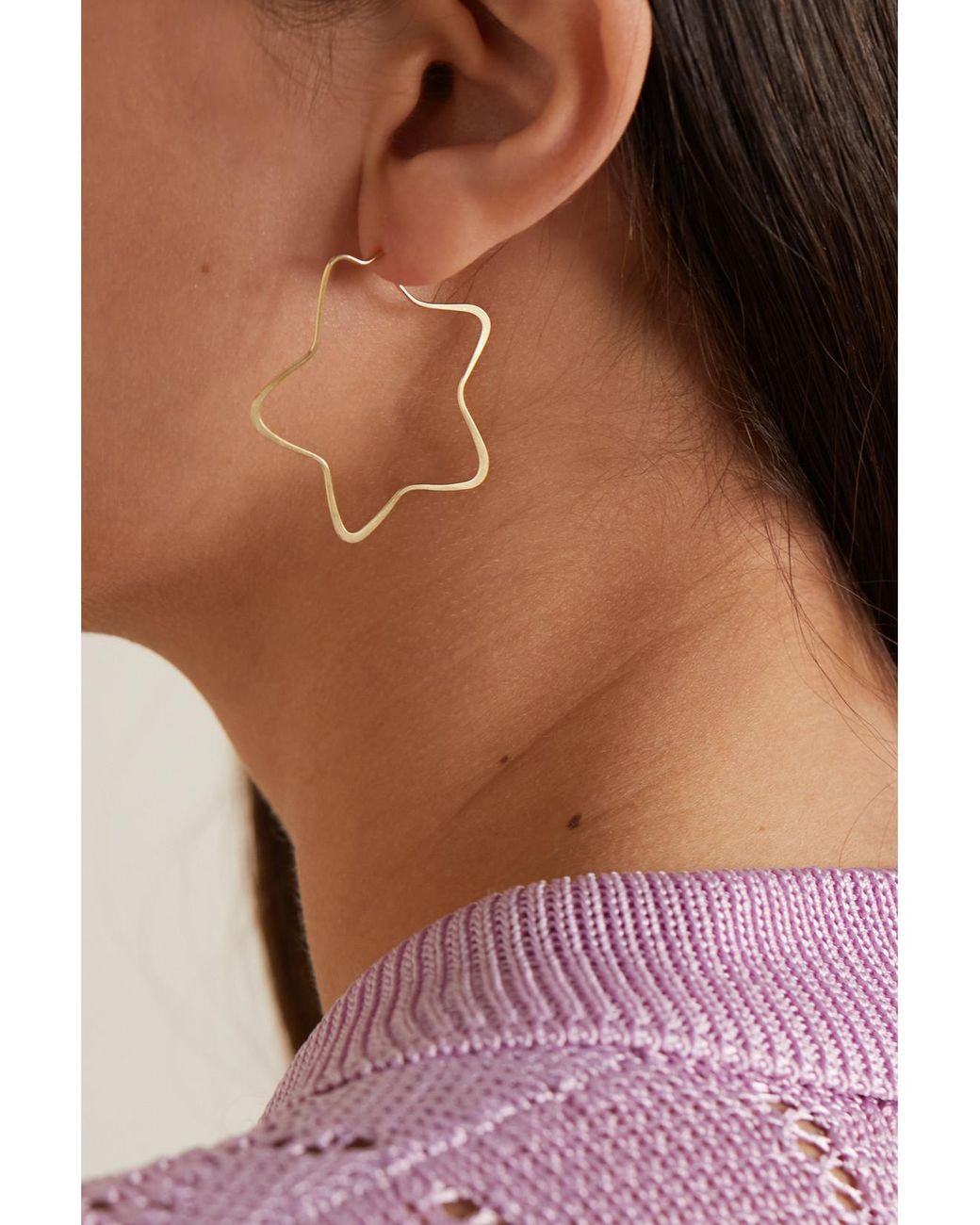 Melissa Joy Manning Metallic 14-Karat Hoop Earrings