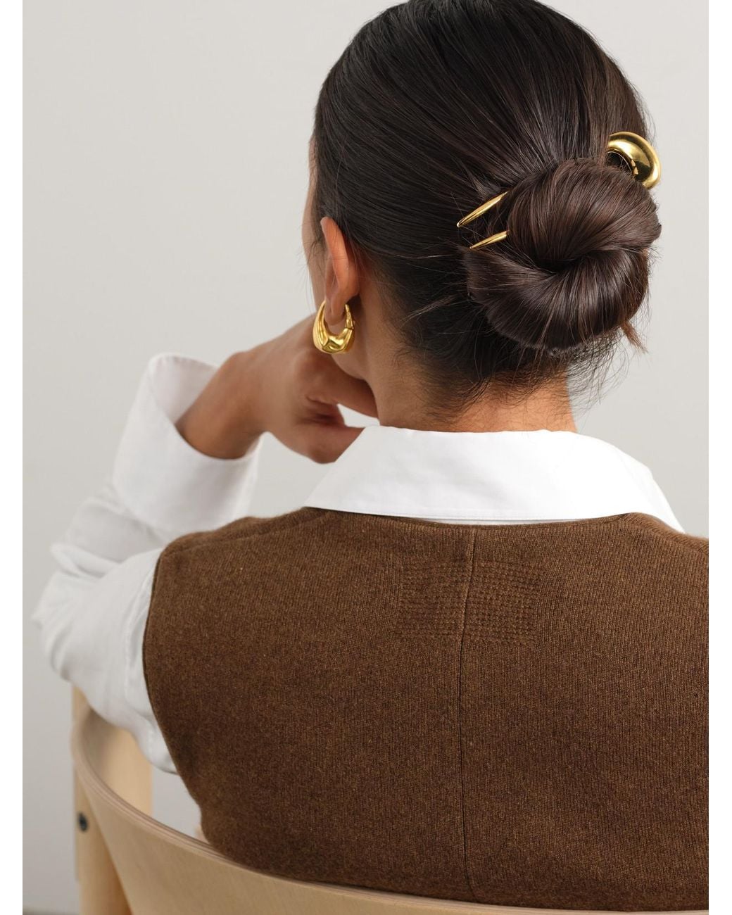 LIE STUDIO Metallic The Frida-Plated Hair Pin