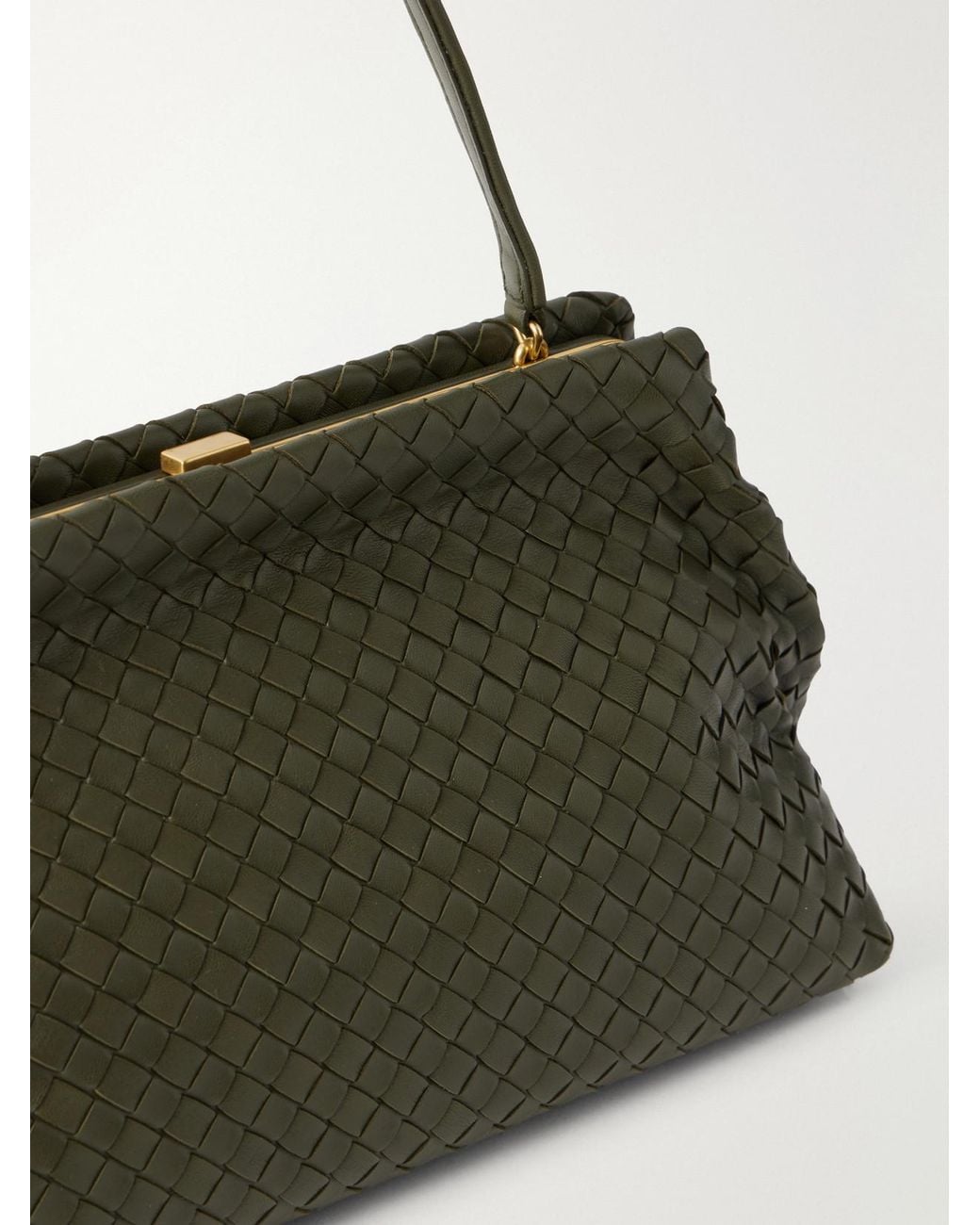 Bottega Veneta Green The 1988 Intrecciato Leather Shoulder Bag
