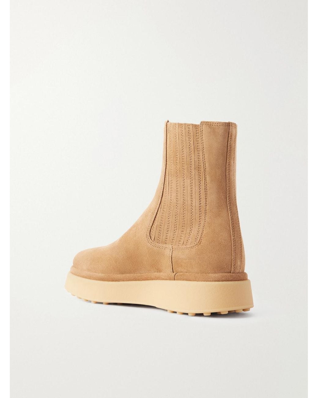 Tod's Natural Gomma 30 Suede Ankle Boots