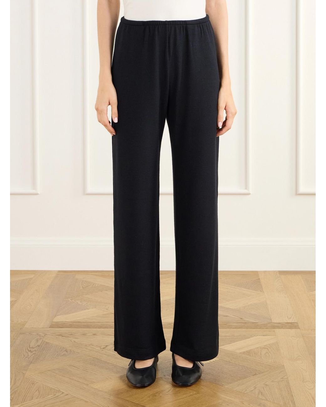 Leset Blue Lauren Jersey Straight-Leg Pants