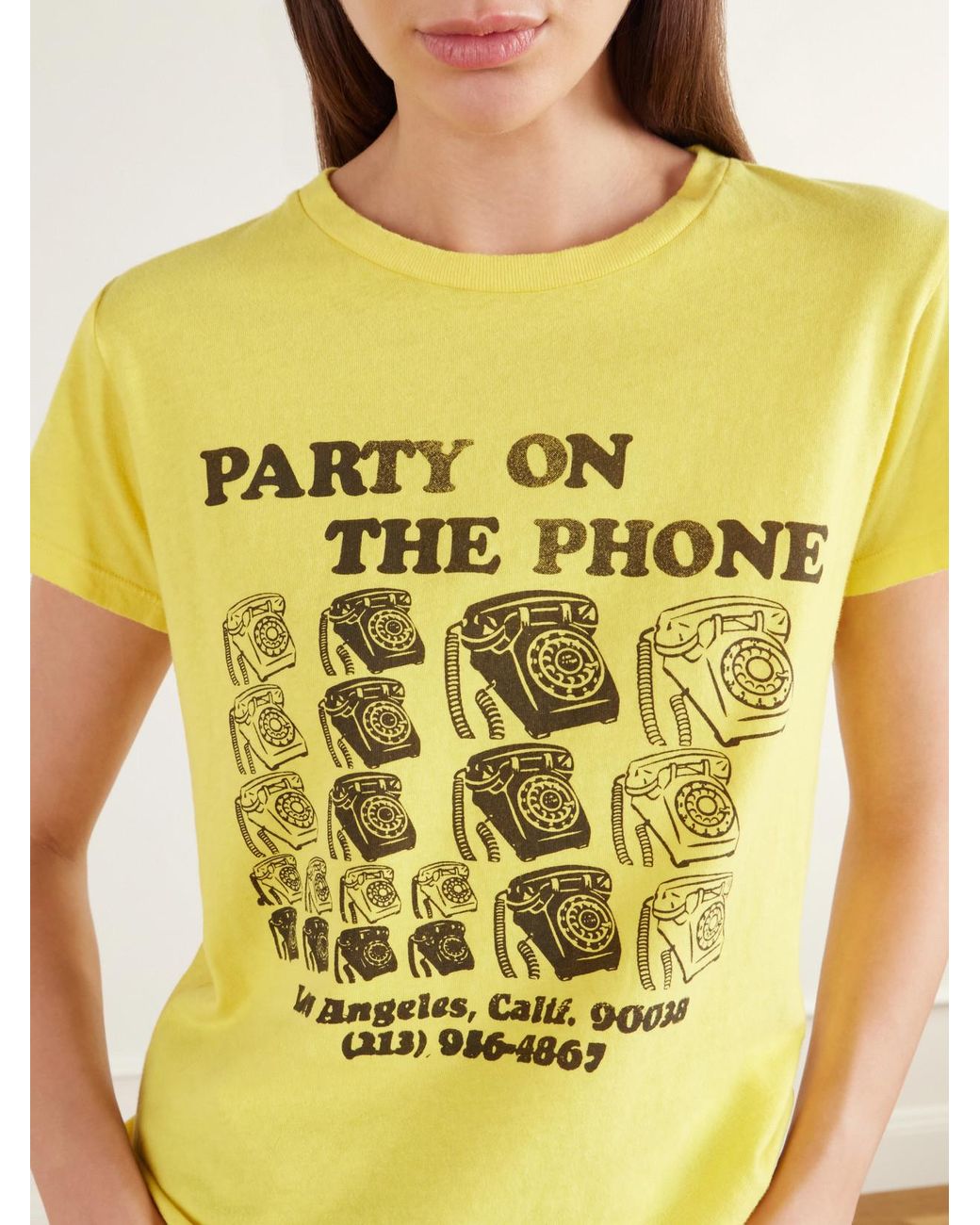 Mother Yellow The Lil Goodie Goodie Printed Cotton-Jersey T-Shirt