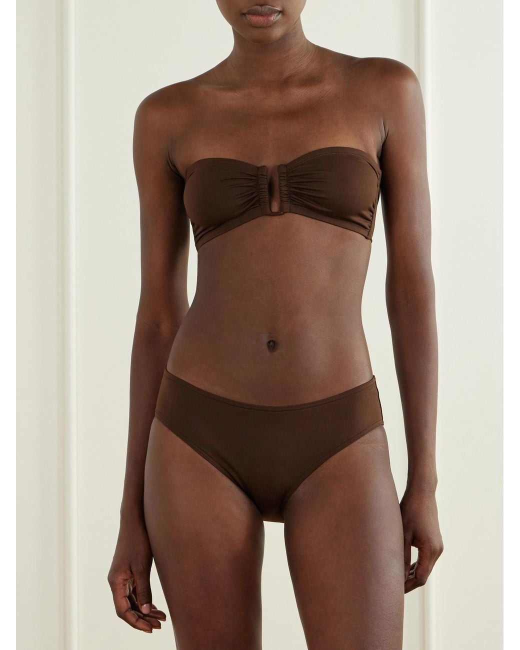 Eres Brown Les Essentiels Show Bandeau Bikini Top