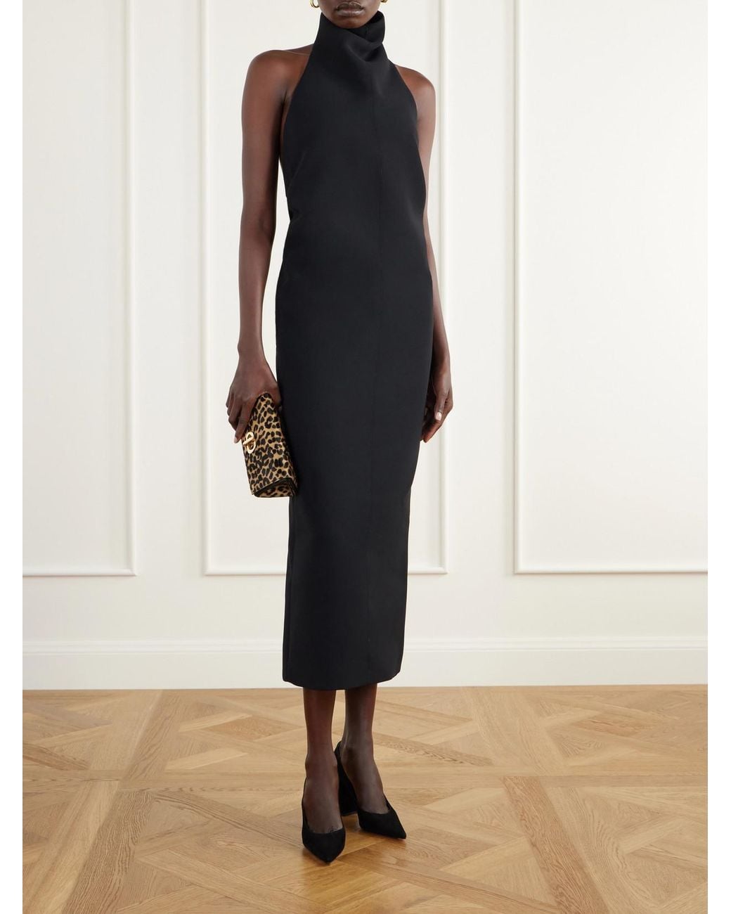Gianvito Rossi Black Piper 85 Suede Pumps