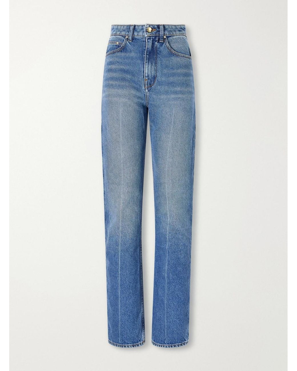 OSSOU Blue Noon Jean High-Rise Straight-Leg Jeans