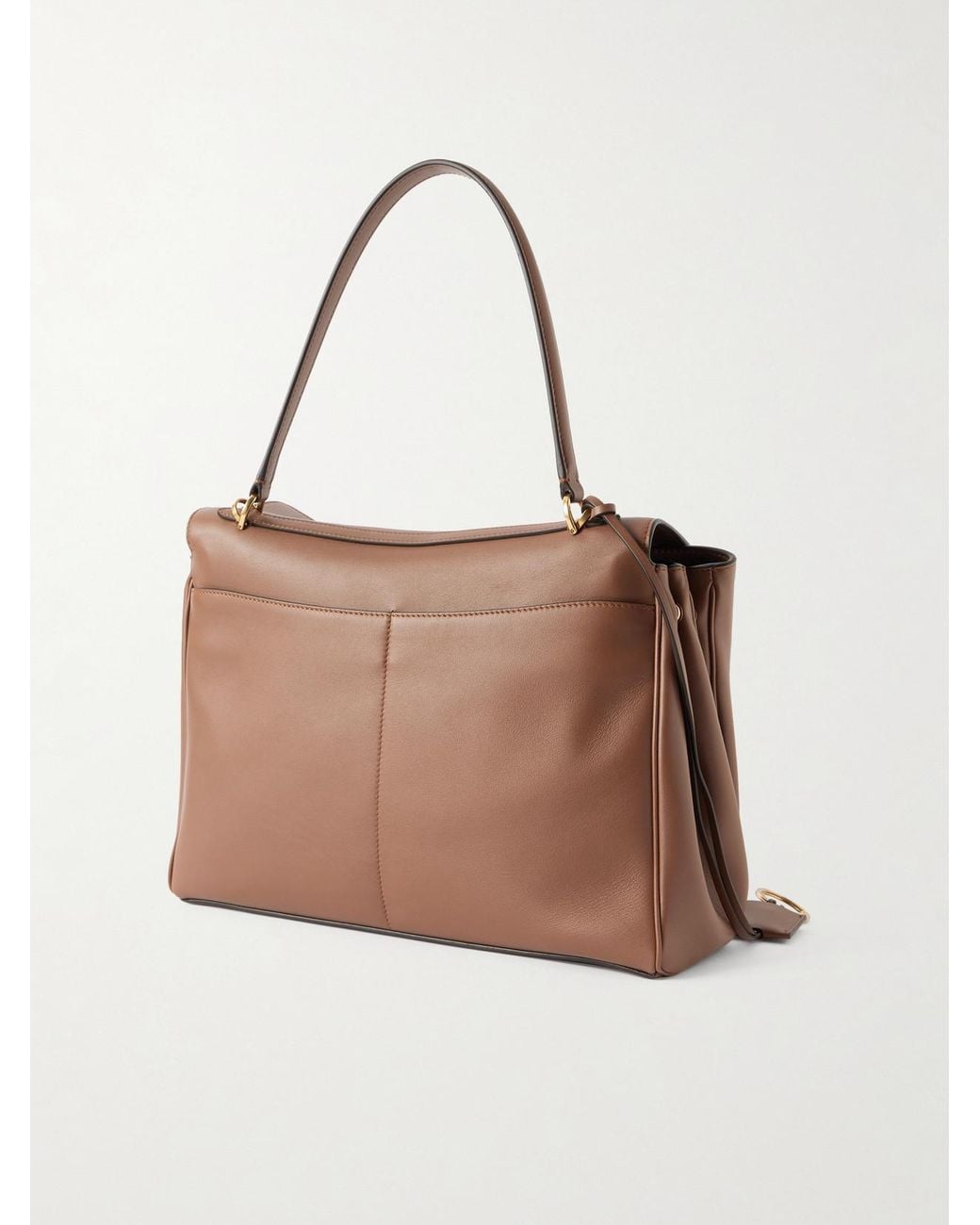 Balenciaga Brown Rodeo Medium Leather Shoulder Bag