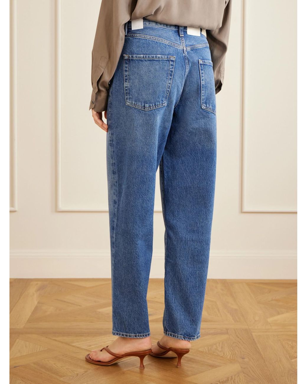 Citizens of Humanity Blue The Taper Jean Mid-Rise Straight-Leg Jeans