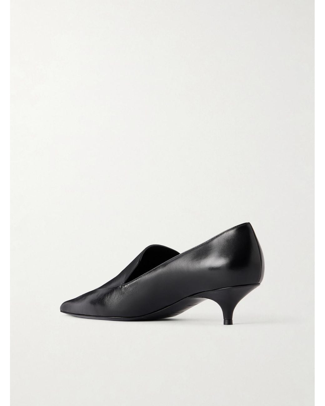 Proenza Schouler Black Slash 40 Embellished Leather Pumps